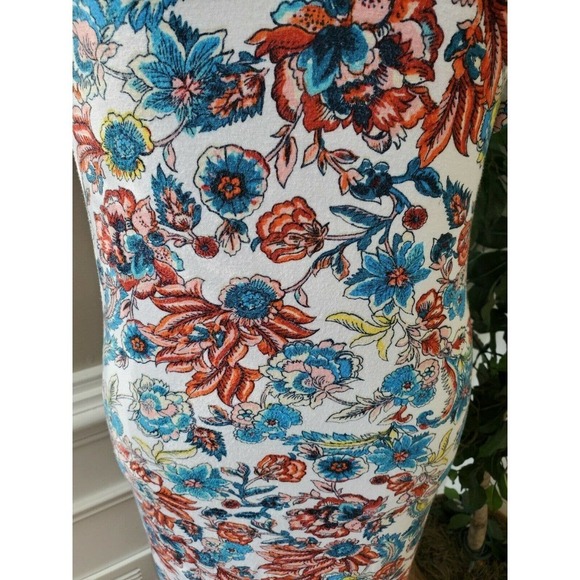 Annabelle Women's Multicolor Rayon Short Sleeve Deep V-Neck Maxi Dress Size S - Picture 3 of 12